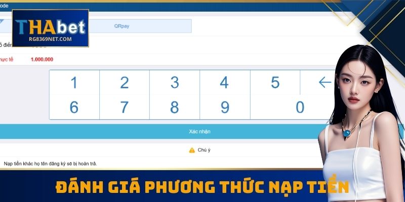 Đánh giá phương thức nạp tiền RG8369